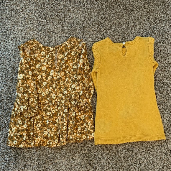 Old Navy Mustard Cable Knit Sweater - Picture 2 of 5